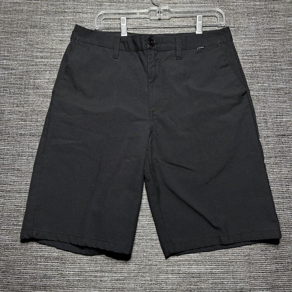 Hurley Shorts Men's Size 32 Black Chino Newcastle 2.0 Walkshort MW606NEWC